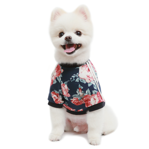 Flower Jersey Dog T-Shirt